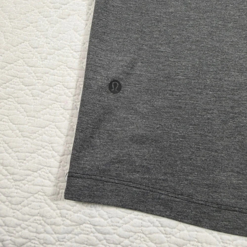 Lululemon‎ Evolution Polo Mens Short Sleeve Shirt XL Heathered Gray GUC
